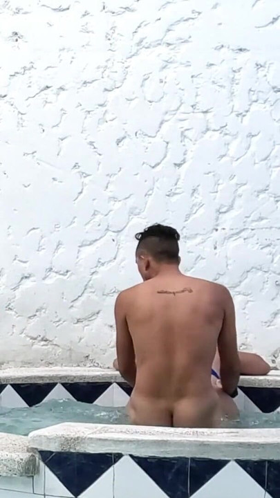 Thrilling moment from "BIG ASS LATINA HOUSEWIFE IS FUCKED IN THE JACUZZI BY HER HORNY BROTHER-IN-LAW"