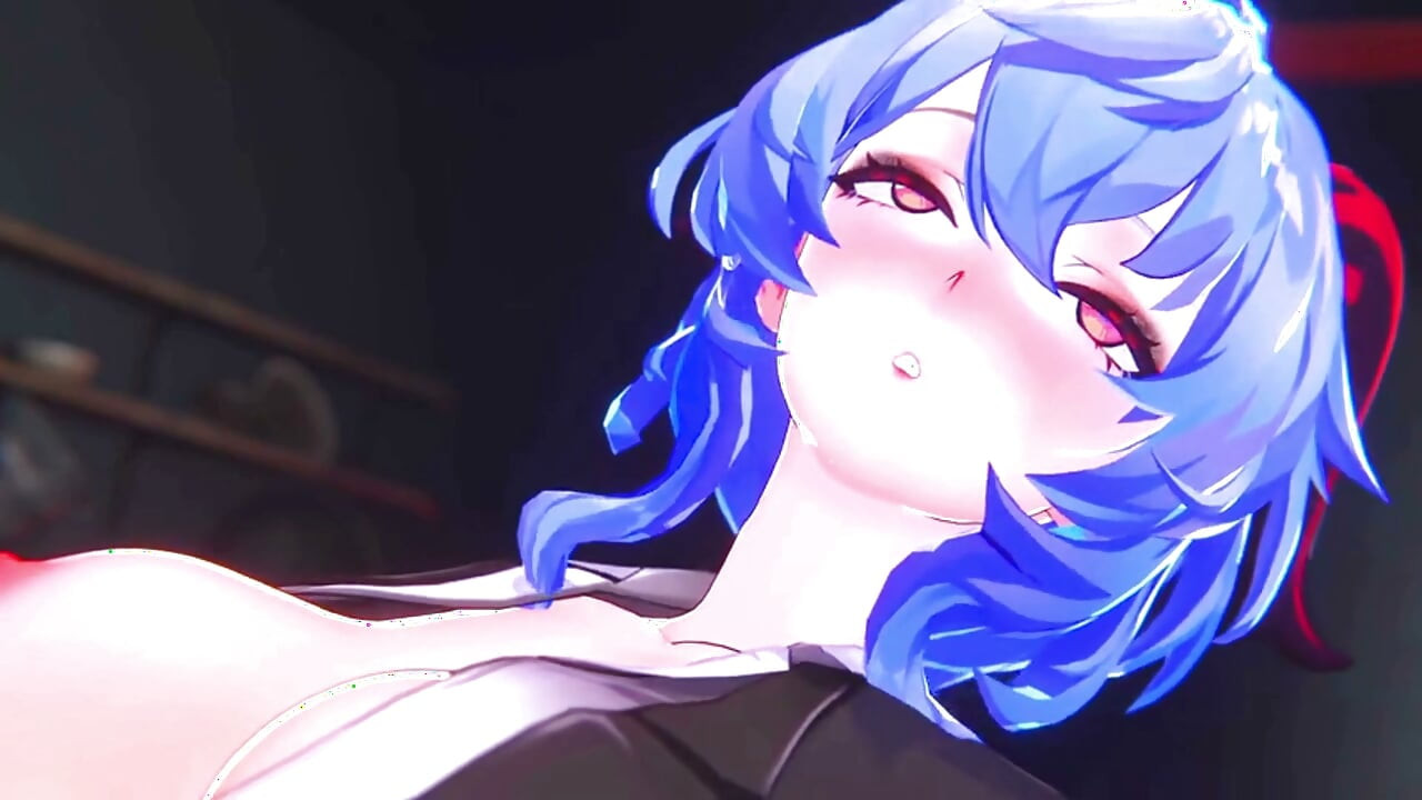 Genshin Impact - Ganyu 深夜办公室乐趣 - 3D 成人动漫