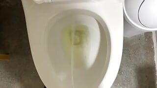 Pissing again with wet glans (no cumshot)