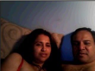 Desi marido esposa na webcam