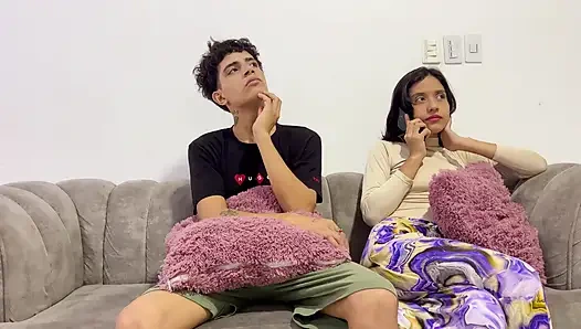 My girlfriend's cuckold doesn't realize that I sneak her best friend and pour my cream inside.