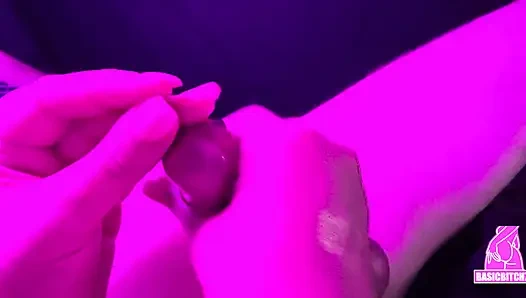 Edging handjob with huge load of cum