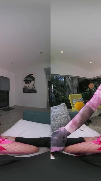 Iconic moment from "BaDoinkVR Nikki Nicole Needs To Be Filled With Large Amount Of Positive Energy Before Party"