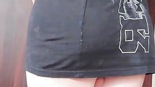 Sissy, homme grosse taille, t-shirt sexy, mini salope sexy, travesti Kitty White, gros cul, lady boy, elle