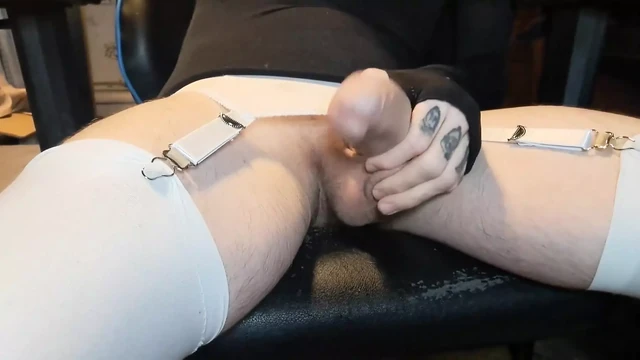 Handjob and cum webcam sissy - part 1