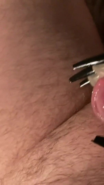 Must-see moment from "Fetish Gloves Handjob Compilation"
