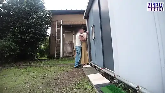 Arzulu bekar bir anneyle zarif boşalma gecesi açık gökyüzünün altında sıcak özün tadını çıkarıyor ep-2