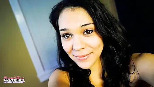 Sabrina Petite Inked Brunette Hairy Sloppy BJ Rimjob Passionate Play!