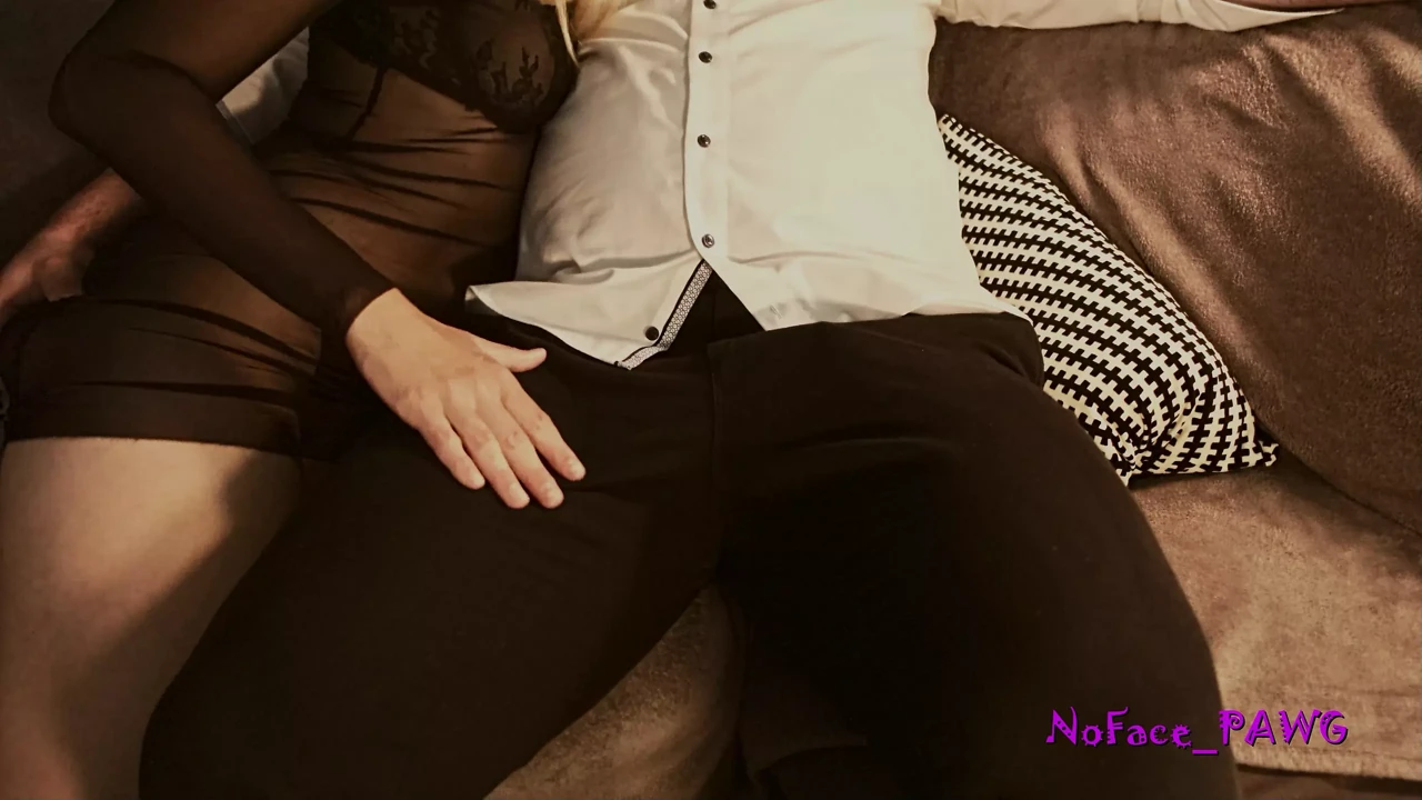Handjob after the date of blonde amateur MILF! #NoFace_PAWG