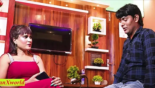 Indian Rich Modern Bhabhi Cheating sex with Jobless Boy! Indian Sex