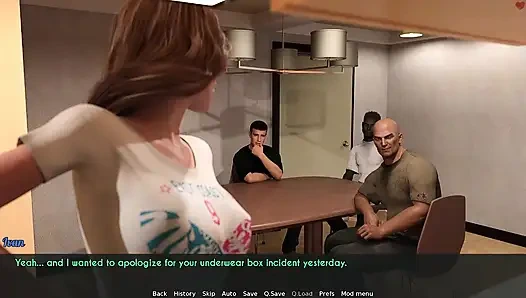 Awam - a Wife and a Stepmother - Sophia Invites Three Movers Into Her House While Half Naked - Part 2