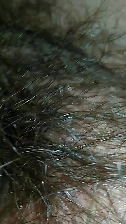 Spectacular moment from "Hairy milf pampers her pussy with latex gloves"