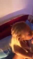 Blonde bitch blowjob cheating