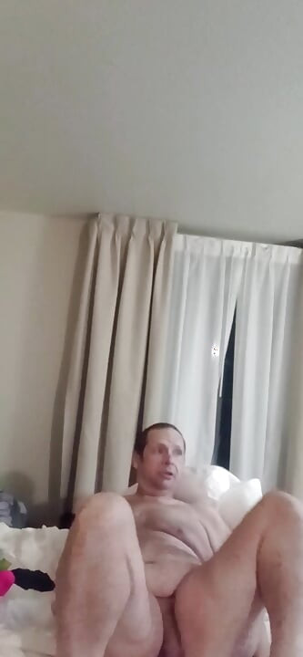 He strokes and talks dirty until she can't take it