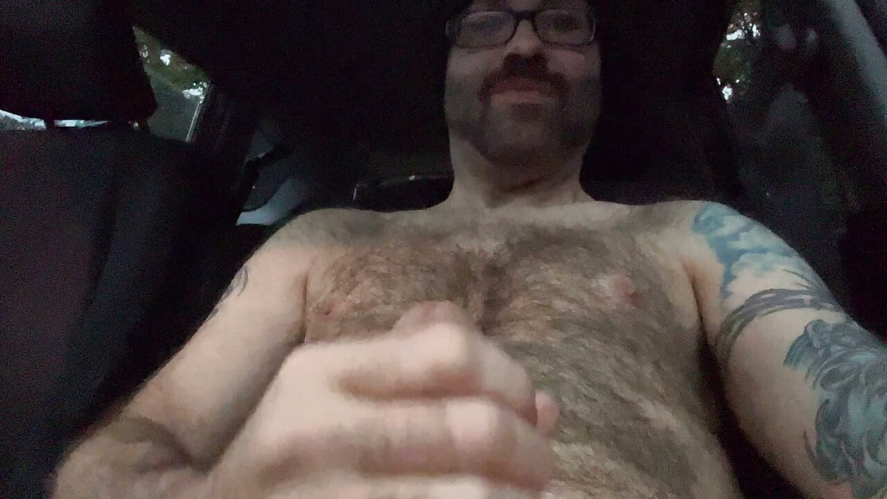 Handsome Hairy Muscle Stepdad Car Bate