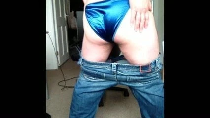 cum in satin panties