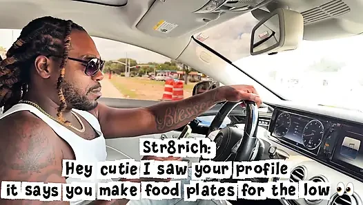 Hot Ebony Making Plates Get Fuck in the Ass and Pussy by Random Guy Online