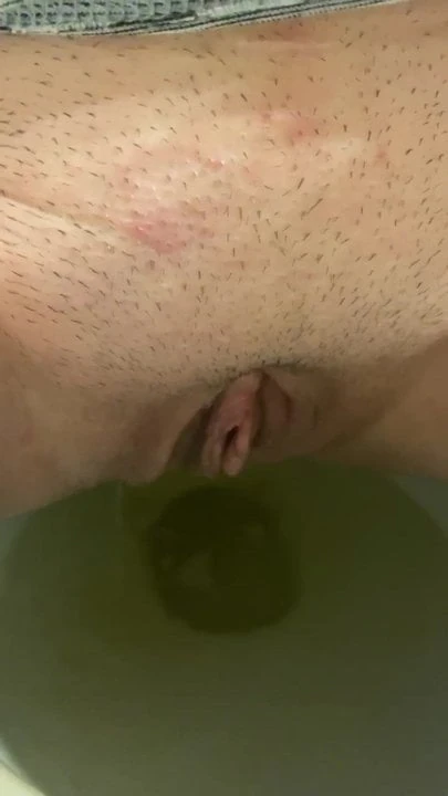 WHORE PISSING PUBLIC RESTROOM