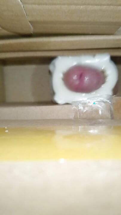 Cum inside homemade silicone pussy 3