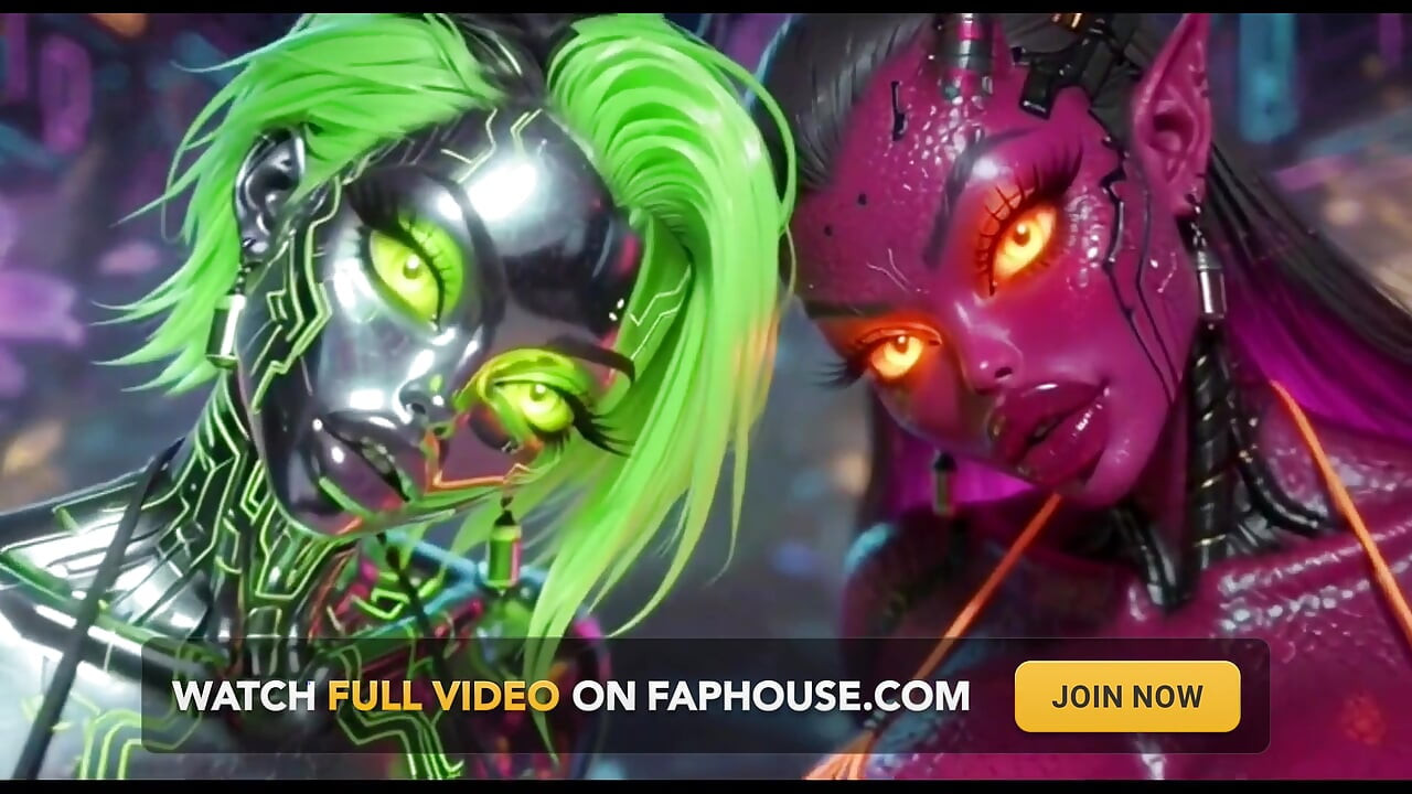 Beautiful Aliens Kiss on Nice Music, Ai Animation