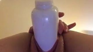 bottle in pussy