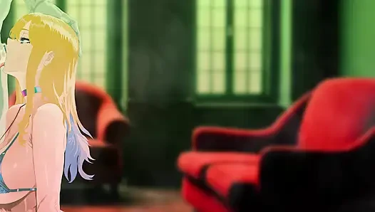 ХАРЛИ КВИНН СОСЕТ ОГРОМНЫЙ ЧЛЕН ДЖОКЕРА ВО ВРЕМЯ ТЕРАПИИ. ХЕНТАЙ АНИМАЦИЯ