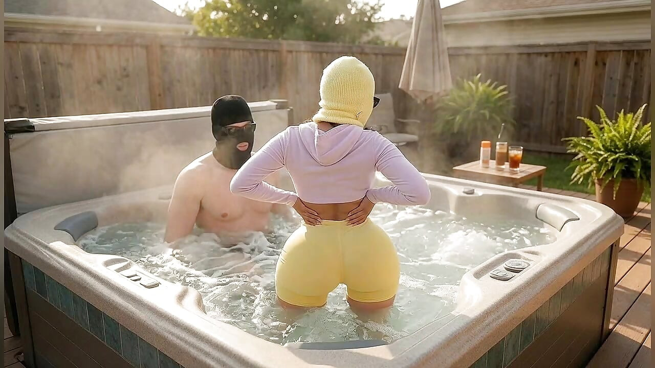 Petite Big Ass Girl Twerking in Tight Yellow Shorts