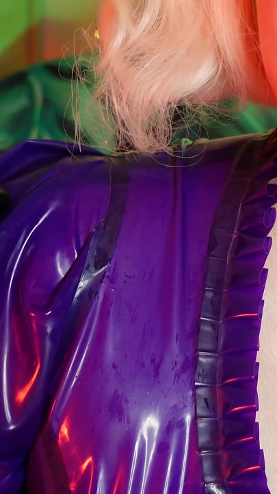 Ripped latex rubber gloves video