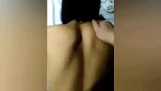 Fucking hard my girlfriend's ass and pussy in doggy-style.