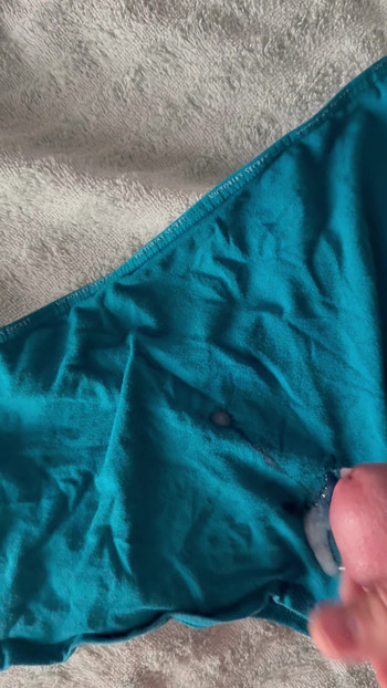 妻のパンティに精液を 3