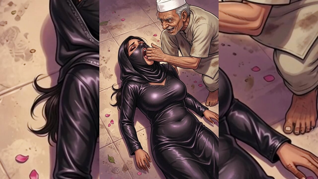 Hijabi Muslim Babes Degraded & Gangbanged by Ugly Bastards in tight spaces - Hijabi Series Part 3