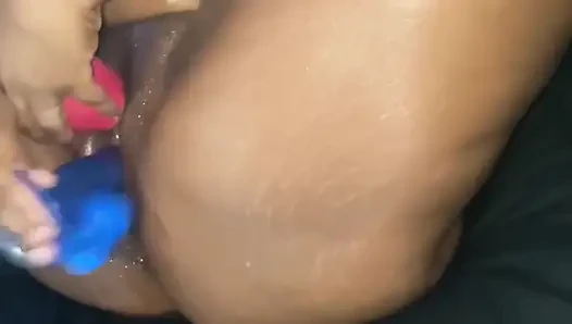 Fucking Stimulating My Pussy with Vibrator Cumming Hard
