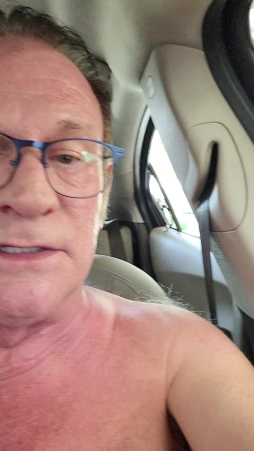 In the car
