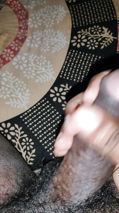 Indian boy jerking his dick with oil