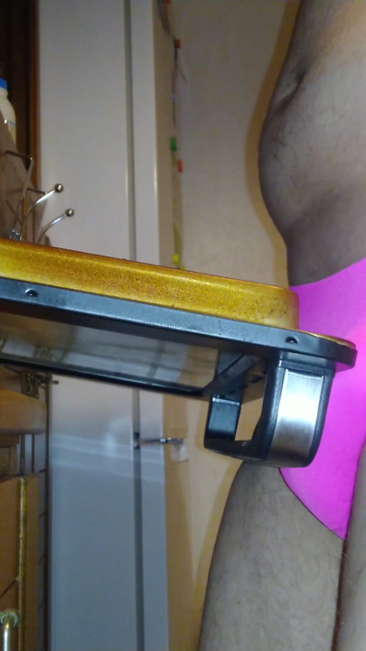 I fuck my mini four until I have a big ejaculation. My legs start shaking right after the orgasm. | Clip 1