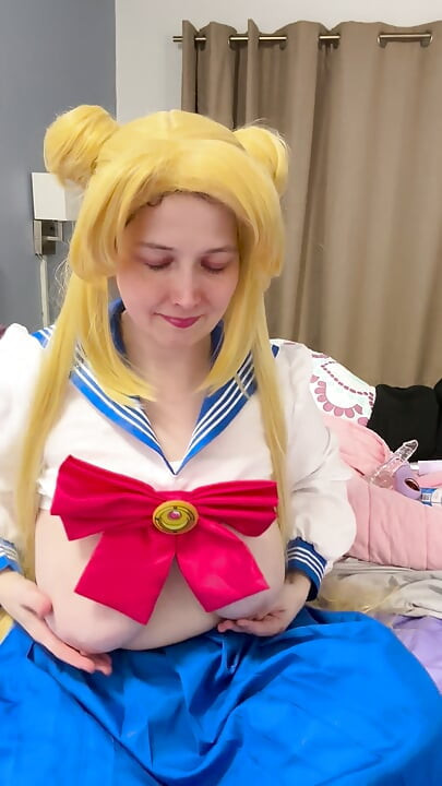 Sailor Moon Masturbation before Halloween