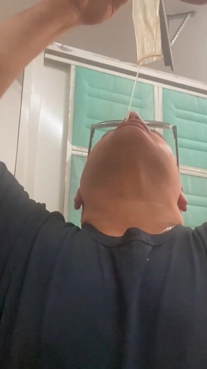 Spectacular moment from "Filled Condom"