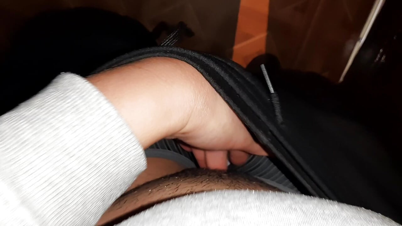 I caught a stranger masturbating on the toilet in a public restroom and we came at the same time