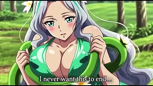 Sensual Forest Fantasy Vines Squeeze Her Big Boobs and Hips