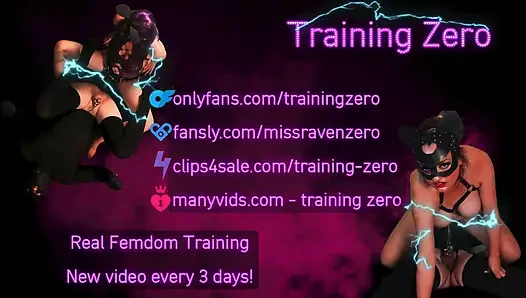 Training Zero Outdoor Femdom Bondage - Keeping Him Under Control All Day