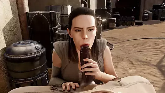Rey Works For Her Daily Ration