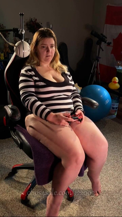 Epic moment from "Sitting on a Vibrator and Edging While Playing a Videogame - Vibrating Panties - Two Clitoral Orgasms -"