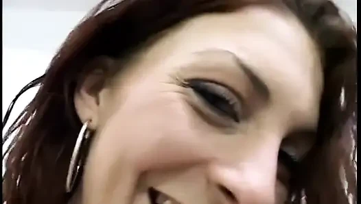 Horny babe likes it when a hard pole penetrates her wet pussy