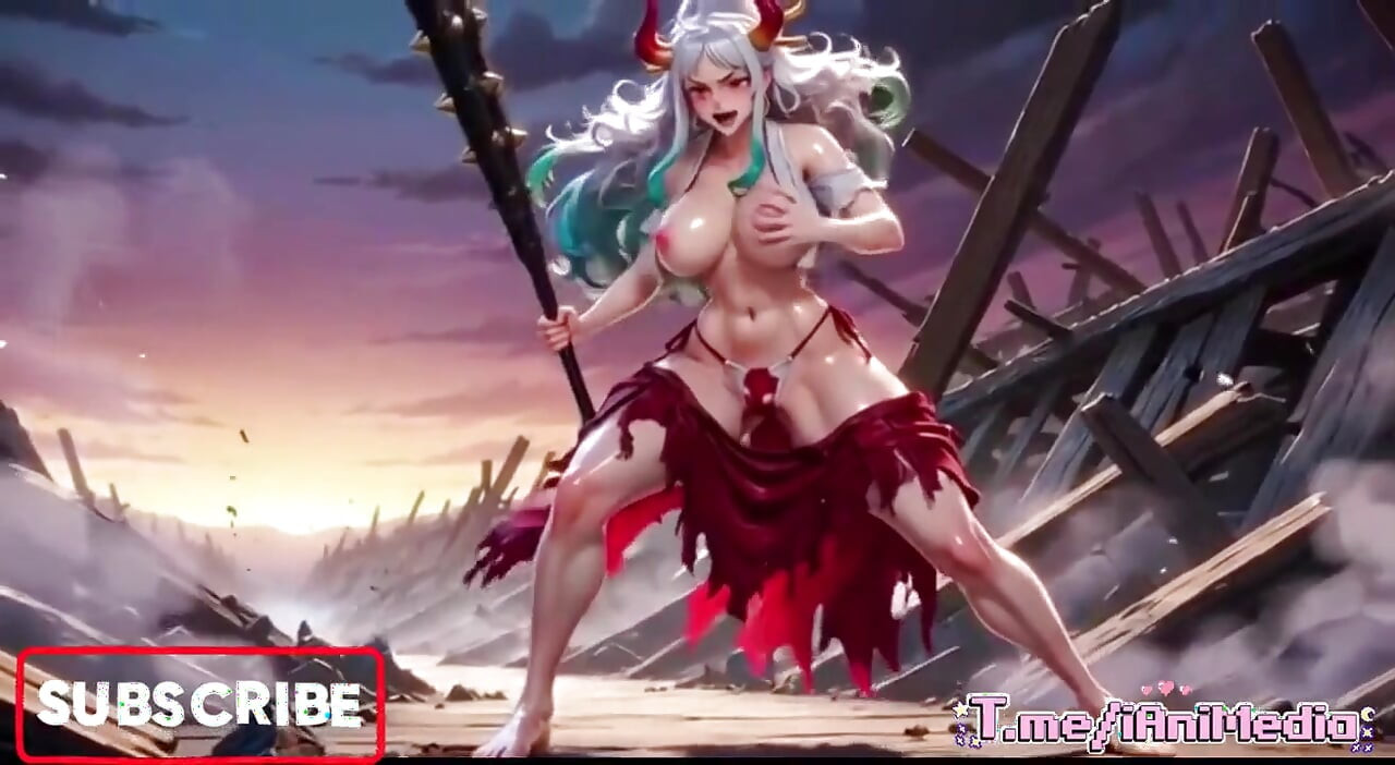 大和合辑《海贼王》闪亮湿润身体露骨分裂姿势