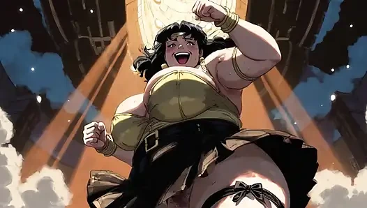 Ai çizgi film iri güzel kadın dans eden kadın klipleri