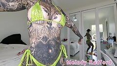 Yellow Snake Skin Micro Bikini Try On Haul Melody Radford Onlyfans