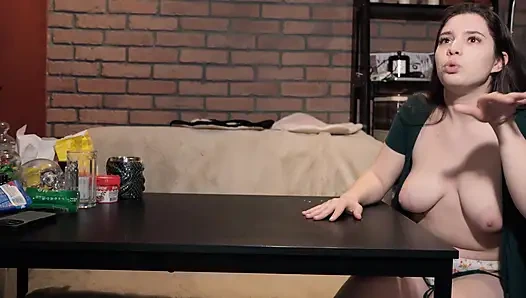 My Step Mom checks out My new GF and Teaches her how to give blowjob and have Anal sex