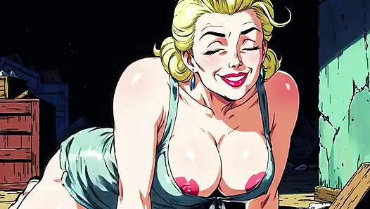 Ai cartoon MILF neckt