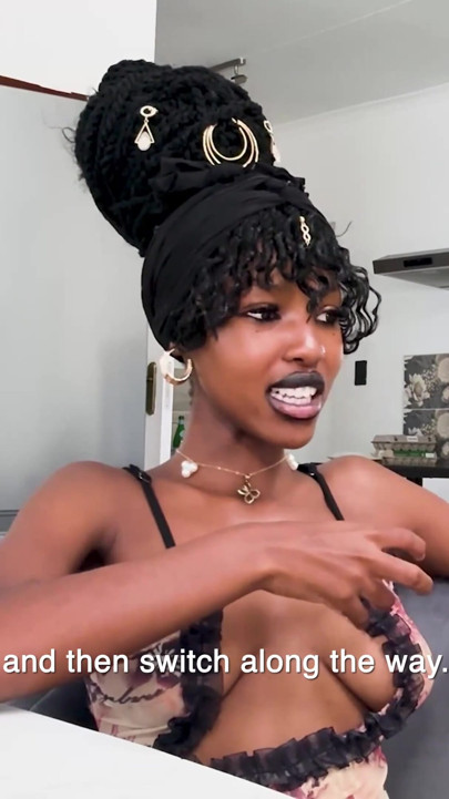 Her BOYFRIEND couldnt handle her... I showed this BIG TITS EBONY student what a REAL cock feels like | Clip 2
