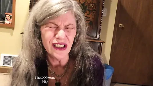 Sexy Mature Hot BJ + Swallow While Riding Dildo! MaXXXimumMilf